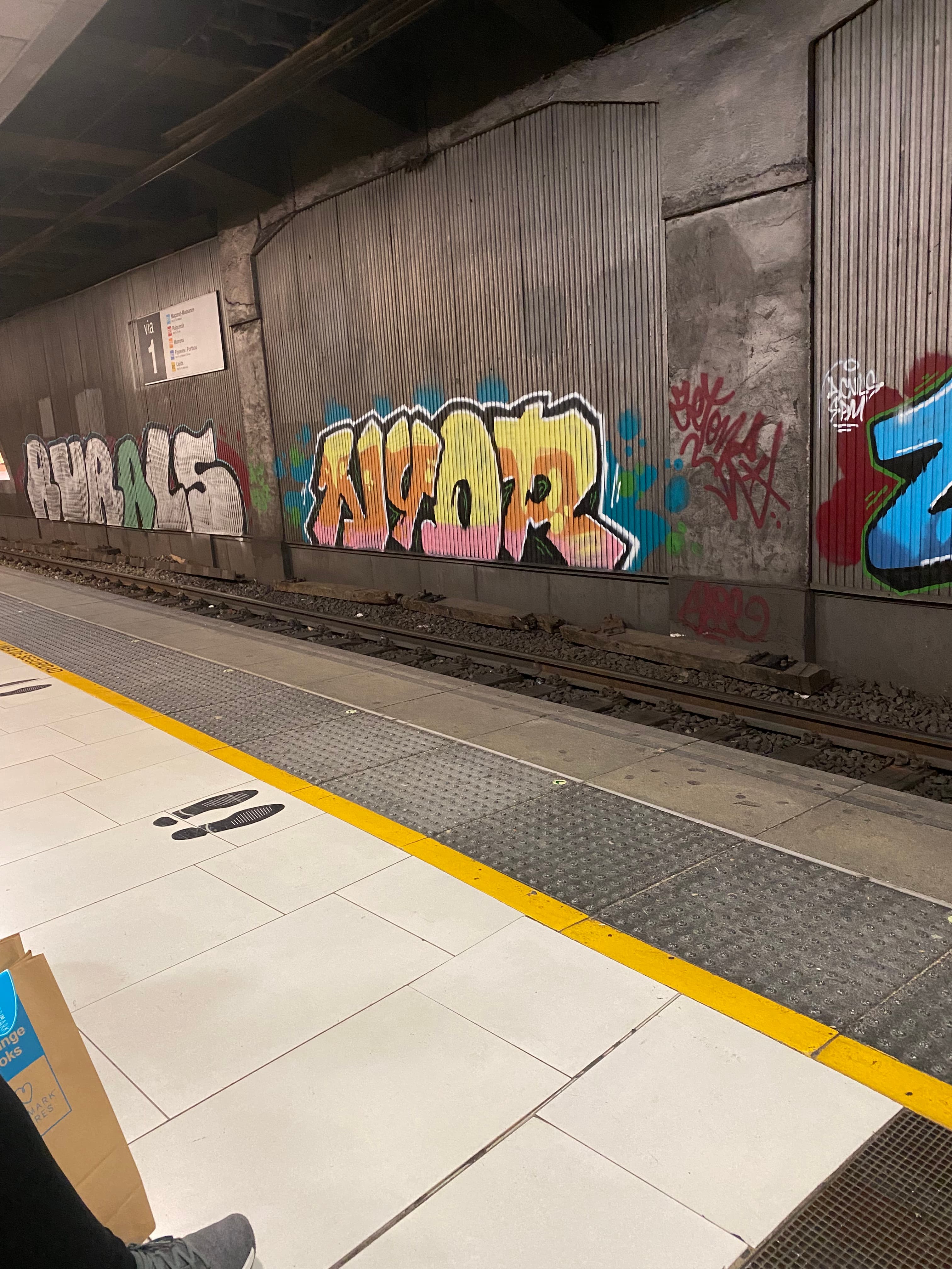 Barcelona subway
track
