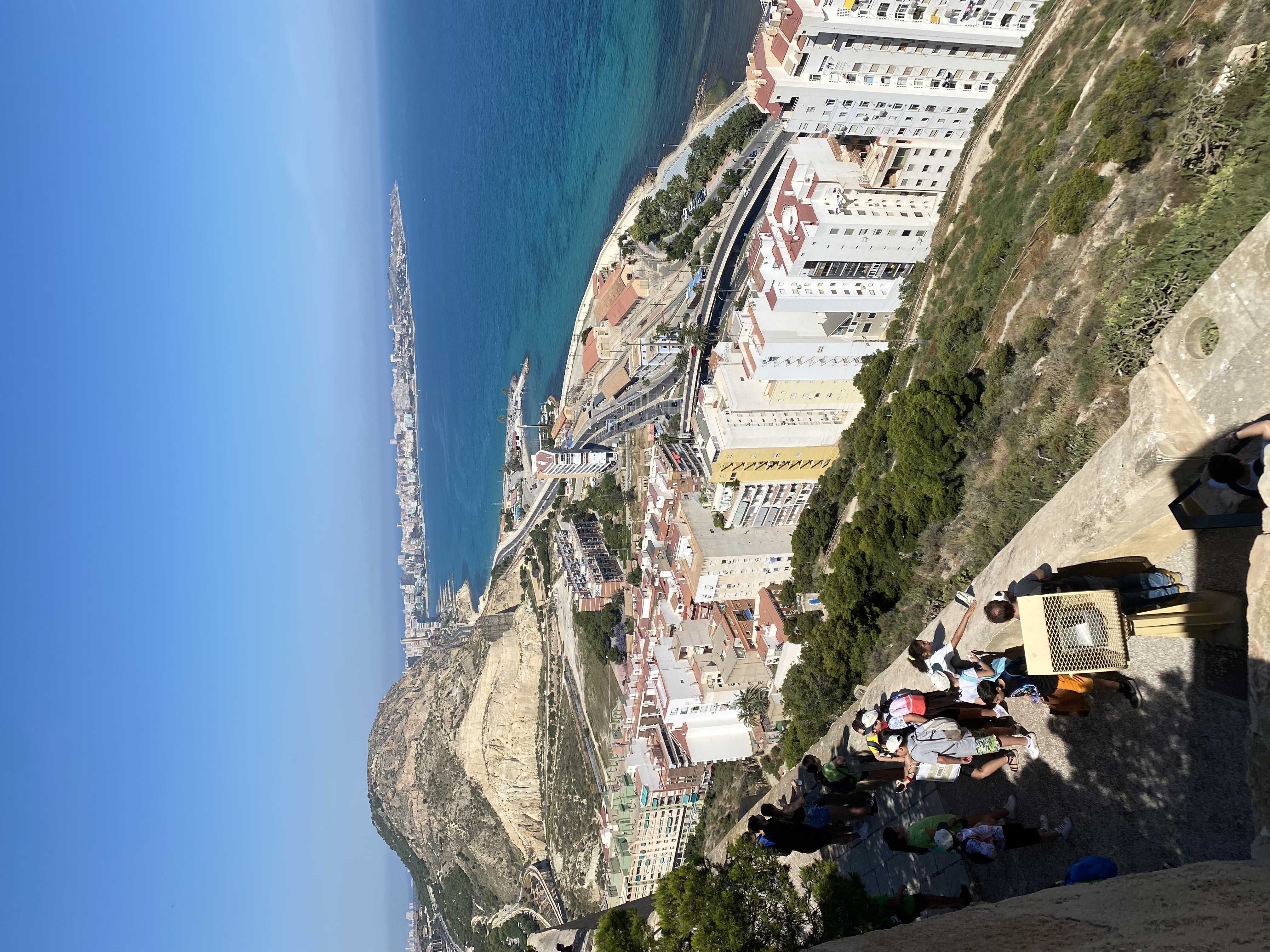 left side of Santa Bárbara castle coastline